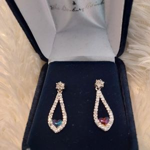 Drop crystal earrings